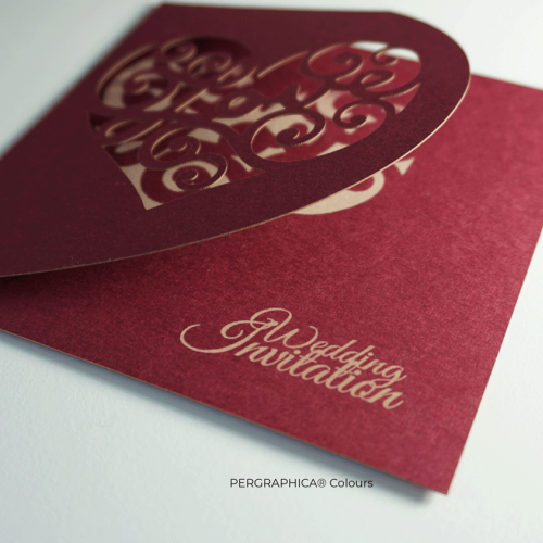 Pergraphica® Colours engraved and cut card 