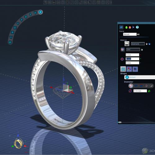 3Design Software CAD de joyería 3D