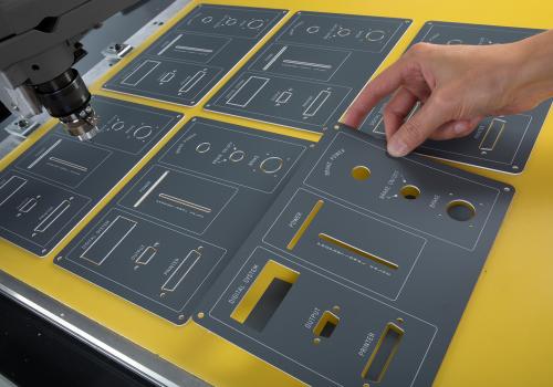Front panel made with large cnc engraving machine